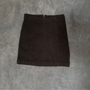 Free People Black Modern Femme Mini Skirt size 2